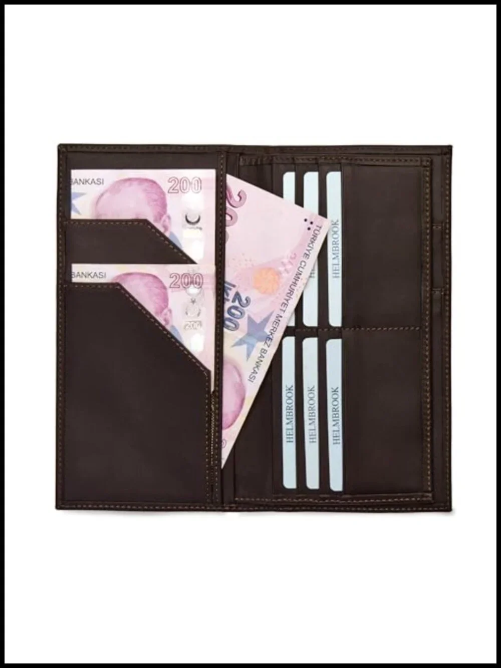RFID Full Grain Leather Passport Holder Travel Wallet with 12 Card Slots & Gift
